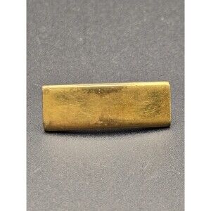 Vintage US Military 2nd Lieutenant or Ensign Gold Tone Insignia Bar Rank Pin 1"